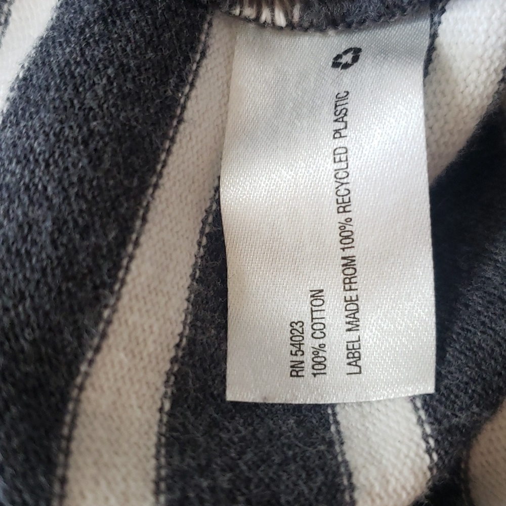 GAP Asymmetric Knit Moto Jacket Sz L - Picture 8 of 9